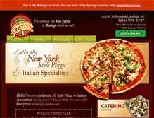 Tablet Screenshot of cristospizza.com